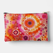 Leuke gedurfde Sinaasappel Hot Pink Batik Circles  Etui (Achterkant)