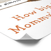 Leuke geest - Hoe groot is mama's buik Poster (Hoek)