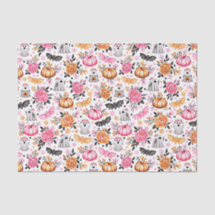 Leuke Geesten, Vleermuizen, Pompoenen en Bloemen H Tissuepapier