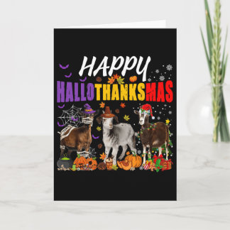 Leuke Geiten Mummie Pelgrim Kerstman Kostuum Geluk Kaart