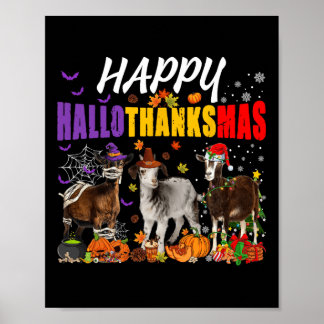 Leuke Geiten Mummy Pilgrim Santa Kostuum Happy Hal Poster