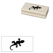 Leuke gekko hagedis 	rubberstempel (Gestempeld)