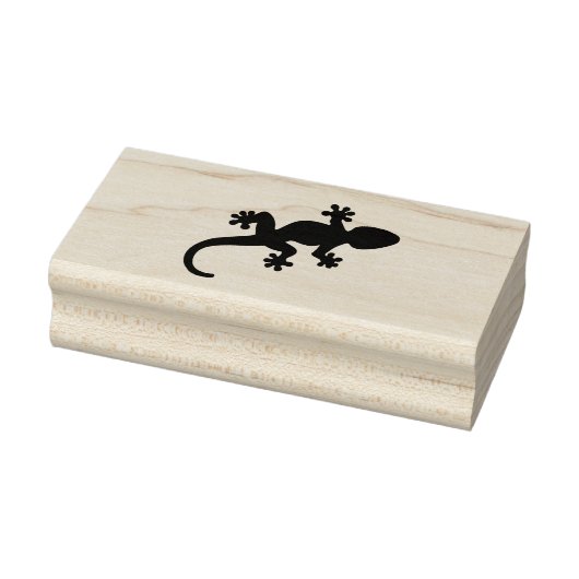 Leuke gekko hagedis 	rubberstempel (Stempel)