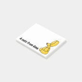 Leuke gele ballon konijn post-it® notes (Schuin)