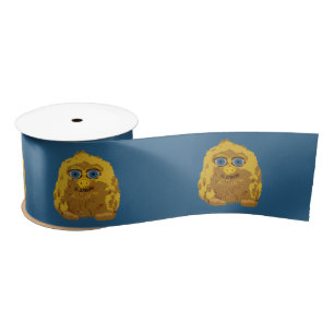 Leuke Gele Bigfoot met Grote Blauwe Ogen Lint