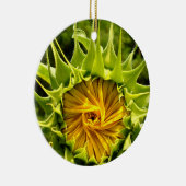 Leuke gele bloem Zonnebloem Keramisch Ornament (Rechts)