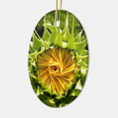 Leuke gele bloem Zonnebloem Keramisch Ornament (Links)