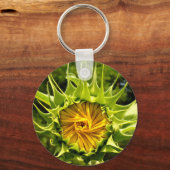 Leuke gele bloem Zonnebloem Sleutelhanger (Voorkant)