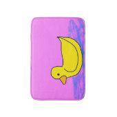 Leuke gele eend op roze badmat (Voorkant Verticaal)
