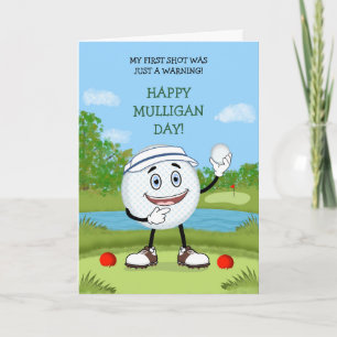 Leuke gelukkige Mulligan-dag 17 okt Kaart