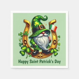 Leuke Gelukkige St. Patrick's Day Kabouter Servet