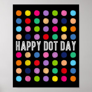 Leuke Gelukkige Stippen Dag Stippen Kunst Studente Poster