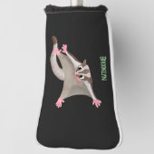 Leuke gelukkige suikerzweefvliegtuig cartoon illus golfheadcover (Draai 90)