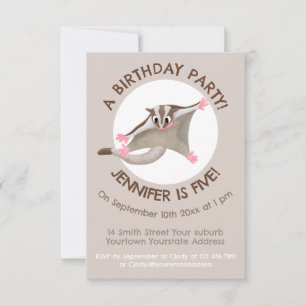 Leuke gelukkige suikerzweefvliegtuig cartoon illus kaart