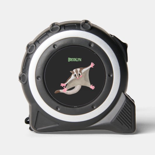 Leuke gelukkige suikerzweefvliegtuig cartoon illus rolmaat (Voorkant)