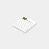 Leuke gember cavia huisdier foto bekleed post-it® notes (Schuin)