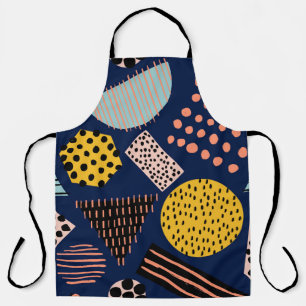 Leuke geometrie: Abstract veelkleurig patroon Schort