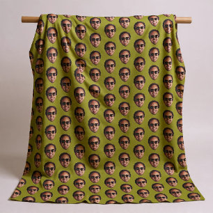 Leuke gepersonaliseerde gezichts foto fleece deken