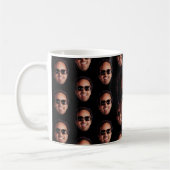 Leuke Gepersonaliseerde Gezichts Foto Koffiemok (Links)