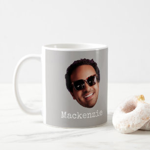Leuke gepersonaliseerde gezichts foto koffiemok