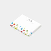 Leuke gepersonaliseerde Math123 nummers Post-it No Post-it® Notes (Schuin)