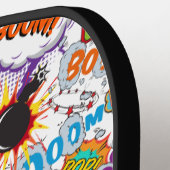 Leuke gepersonaliseerde naam stripboek pickleball paddle (Links Detail)