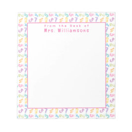 Leuke getallenpatroon - Van de lessenaar van de le Notitieblok