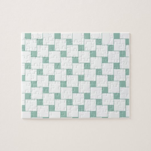 Leuke geweven pleinen Mint Groen Legpuzzel (Horizontaal)