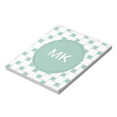 Leuke geweven pleinen Mint Groen Notitieblok (Gedraaid)