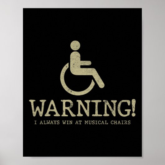 Leuke gezegden voor rolstoelgebruikers Disabilitie Poster (Voorkant)