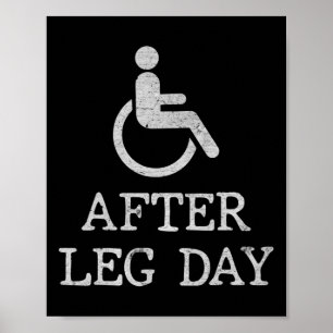 Leuke gezegden voor rolstoelgebruikers Disabilitie Poster
