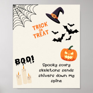 🎃👻Leuke & Gezellige Halloween Poster