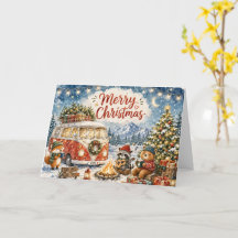 Leuke gezellige winter kerstgroet