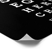 Leuke Gezichtsvermogen Test Grafiek Gepersonalisee Poster (Hoek)