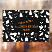 Leuke Ghost, Bats & Spiders Halloween Verjaardag Raamsticker (Vel 2)
