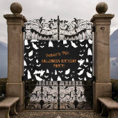 Leuke Ghost, Bats & Spiders Halloween Verjaardag Spandoek