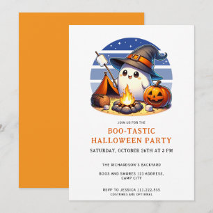 Leuke Ghost Boo-Tastic Halloween Party Kaart