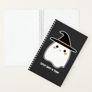 Leuke Ghost met gepersonaliseerd Afbeelding en tek Notitieboek