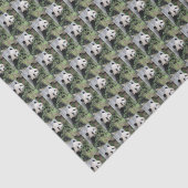 Leuke Giant Panda Groen Zwart-wit Tissuepapier (Detail)