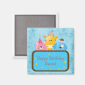 Leuke Giraffe Cat & Dog gepersonaliseerd Happy Bir Magneet (Voorkant / Achterkant)