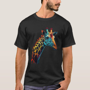Leuke Giraffe Mannen Vrouwen Kinder T-shirt