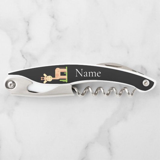 Leuke Giraffe Munching Thunder_Cove Kurkentrekker (Voorkant)