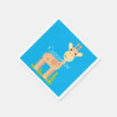 Leuke Giraffe Munching Thunder_Cove Servet (Hoek)