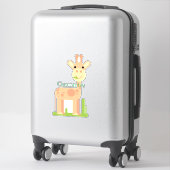 Leuke Giraffe Munching Thunder_Cove Sticker (Koffer)