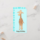 Leuke Giraffe Platte Kaart (Voorkant / Achterkant in situ)