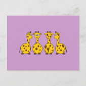 Leuke Giraffe, Wilde Dier Briefkaart (Voorkant)