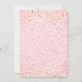 Leuke Girly Pink Bow Party Kaart (Achterkant)