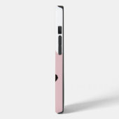 Leuke Girly Pink Bubblegum Blowing Koe Case-Mate iPhone Case (Achterkant / Links)