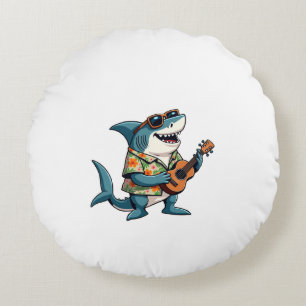 Leuke gitaar spelenT-Shirt Rond Kussen