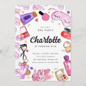 Leuke Glam Make-up Meisjes Pyjama Slumber Spa Verj Kaart (Voorkant / Achterkant)